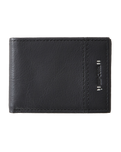 The Rip Curl Mens Stacked RFID Slim Wallet in Black