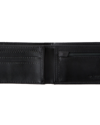 The Rip Curl Mens Stacked RFID Slim Wallet in Black