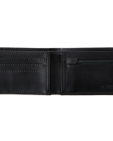 The Rip Curl Mens Stacked RFID Slim Wallet in Black