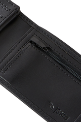 The Rip Curl Mens Stacked RFID Slim Wallet in Black