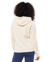 The Rip Curl Womens Melting Waves Fleece Hoodie in Off White