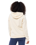 The Rip Curl Womens Melting Waves Fleece Hoodie in Off White