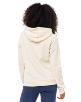 The Rip Curl Womens Melting Waves Fleece Hoodie in Off White