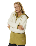 The Rip Curl Womens Hotchkiss Jacket in Khaki