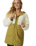 The Rip Curl Womens Hotchkiss Jacket in Khaki