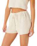 The Rip Curl Womens Oceans Together Crochet Shorts in Off White