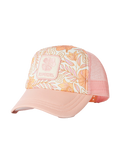 The Rip Curl Girls Girls Mixed Trucker Cap in Peach