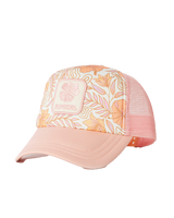 The Rip Curl Girls Girls Mixed Trucker Cap in Peach