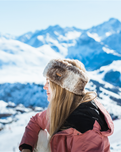 The Barts Womens Fur Headband in Heather Brown