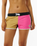 The Rip Curl Womens Hibiscus Heat Splice 3" Boardshorts in Black