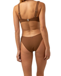 The Rhythm Womens Avoca Holiday Bikini Bottoms in Chocolate