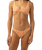 The Rhythm Womens Sunbather Stripe Hi Cut Bikini Bottoms in Coral Sands