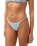 The Rhythm Womens Isla Rib String Bikini Bottoms in Cool Blue