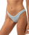 The Rhythm Womens Isla Rib Hi Cut Bikini Bottoms in Cool Blue