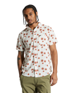 The Brixton Mens Charter Slub Shirt in Off White Umbrella Scene