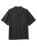 The Brixton Mens Bunker Seersucker Shirt in Black Charcoal