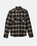 The Brixton Mens 20th Anniversary Bowery Flannel Shirt in Black & Cream