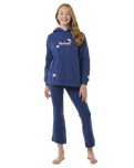 The Rip Curl Girls Girls Summer Solstice Knit Trousers in Washed Navy