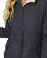 The Rip Curl Womens Anti-Series Anoeta Tech Jacket in Washed Black