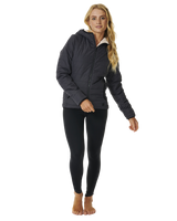 The Rip Curl Womens Anti-Series Anoeta Tech Jacket in Washed Black