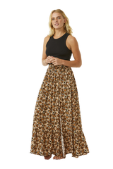 The Rip Curl Womens Sea Of Dreams Maxi Skirt in Brown