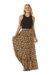 The Rip Curl Womens Sea Of Dreams Maxi Skirt in Brown