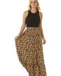 The Rip Curl Womens Sea Of Dreams Maxi Skirt in Brown