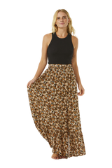 The Rip Curl Womens Sea Of Dreams Maxi Skirt in Brown