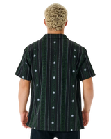 The Rip Curl Mens Topanga Vertical Stripe Shirt in Washed Black