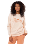 The Rip Curl Womens Re-Entry Sweatshirt in Light Peach