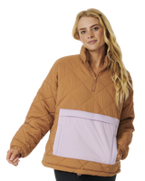 The Rip Curl Womens Anti-Series Pack Tech Jacket in Light Brown