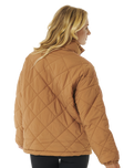 The Rip Curl Womens Anti-Series Pack Tech Jacket in Light Brown