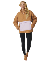 The Rip Curl Womens Anti-Series Pack Tech Jacket in Light Brown