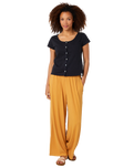 The Rip Curl Womens Amber Trousers in Gold