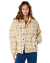 The Rip Curl Womens Sunrise Sherpa Jacket in Beige