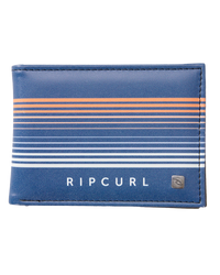 The Rip Curl Mens Combo Slim Wallet in Navy & Orange