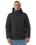 The Rip Curl Mens Anti-Series Ridge Tech Jacket in Black