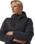 The Rip Curl Mens Anti-Series Ridge Tech Jacket in Black