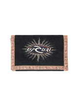 The Rip Curl Mens Archive Cord Wallet in Washed Black