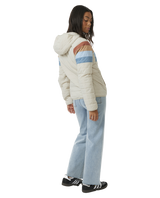 The Rip Curl Womens Anti-Series Revival Tech Jacket in Vintage White