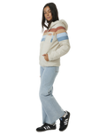 The Rip Curl Womens Anti-Series Revival Tech Jacket in Vintage White