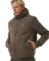 The Rip Curl Mens Anti-Series One Shot Tech Jacket in Rock