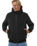 The Rip Curl Mens Anti-Series One Shot Tech Jacket in Black