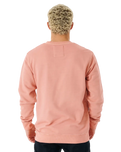 The Rip Curl Mens Original Surfers Sweatshirt in Dusty Rose