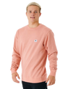 The Rip Curl Mens Original Surfers Sweatshirt in Dusty Rose