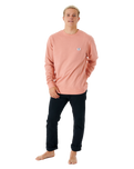 The Rip Curl Mens Original Surfers Sweatshirt in Dusty Rose