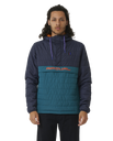 The Rip Curl Mens Search Anorak Puffer Jacket in Purple Night