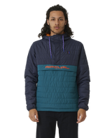 The Rip Curl Mens Search Anorak Puffer Jacket in Purple Night