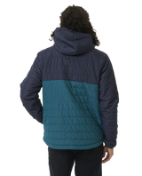 The Rip Curl Mens Search Anorak Puffer Jacket in Purple Night