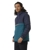 The Rip Curl Mens Search Anorak Puffer Jacket in Purple Night